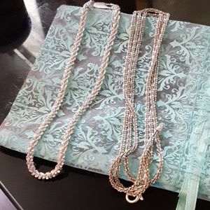 Matching necklace and bracelet